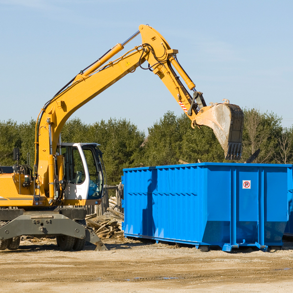 are there any restrictions on where a residential dumpster can be placed in Homerville Ohio